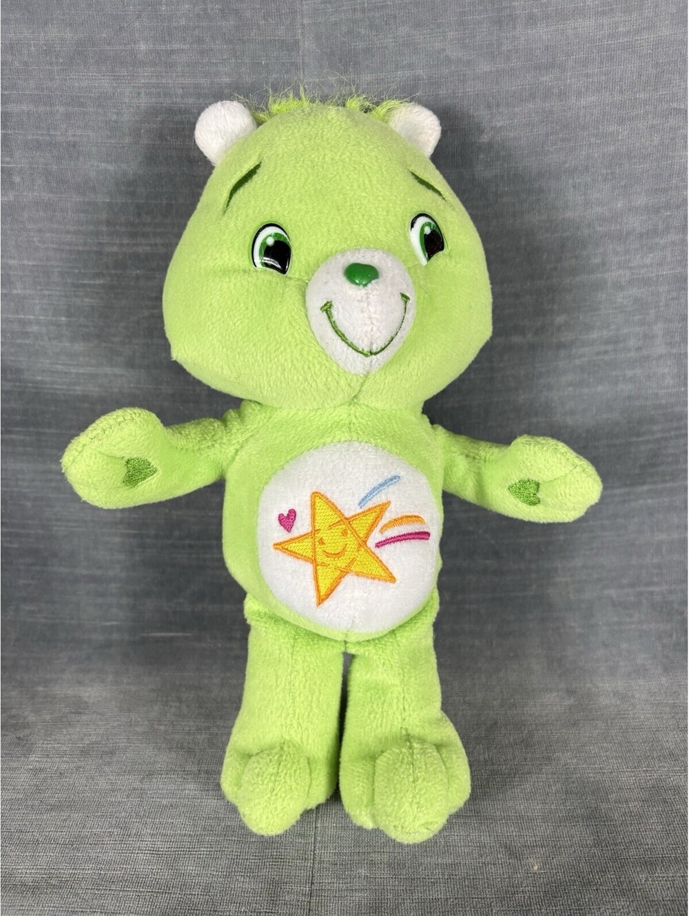 Care Bears Oopsy Bear Green 10” Wishing Star Bear Plush Stuffed Toy 2007